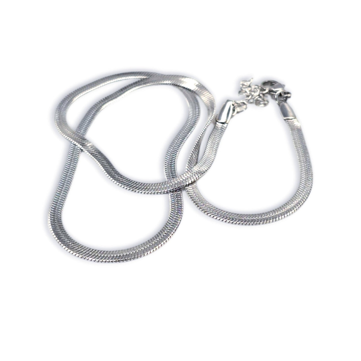 STEEL SNAKE CHAIN NECKLACE – Lakris Jewelry