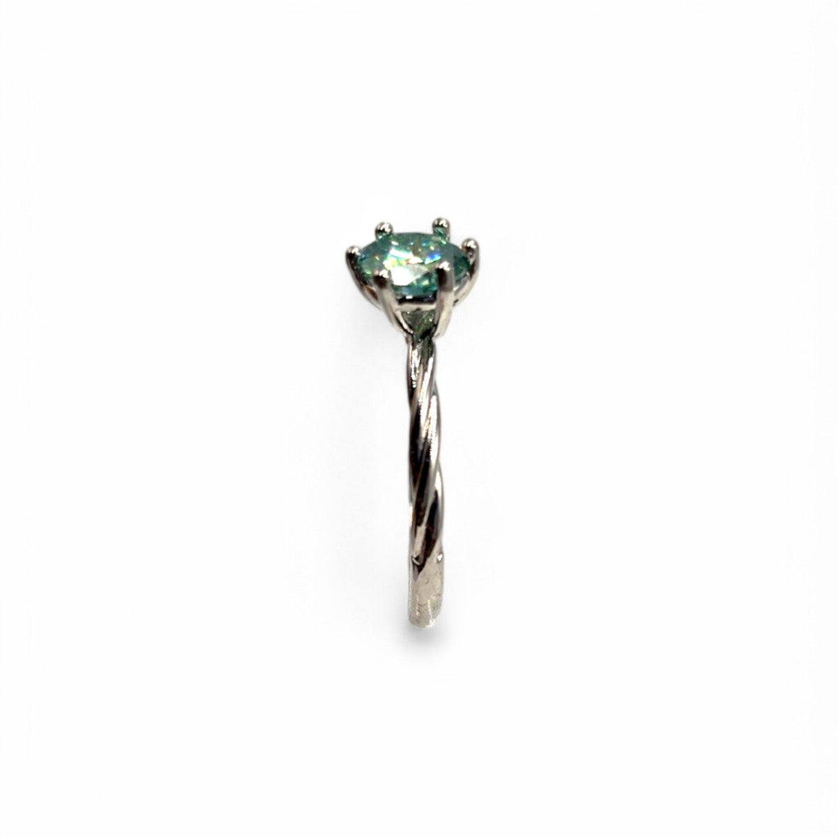 BLUE MOISSANITE RING – Lakris Jewelry