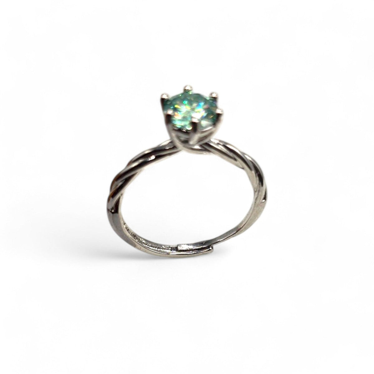 BLUE MOISSANITE RING – Lakris Jewelry