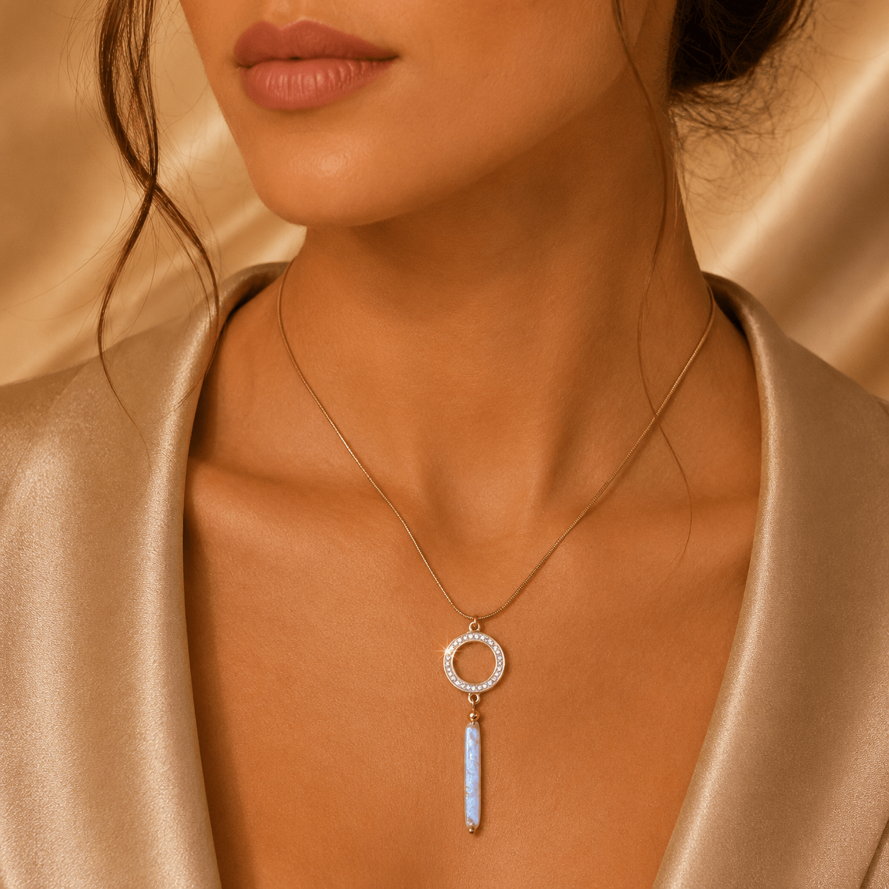 HALO GRACE NECKLACE – Lakris Jewelry