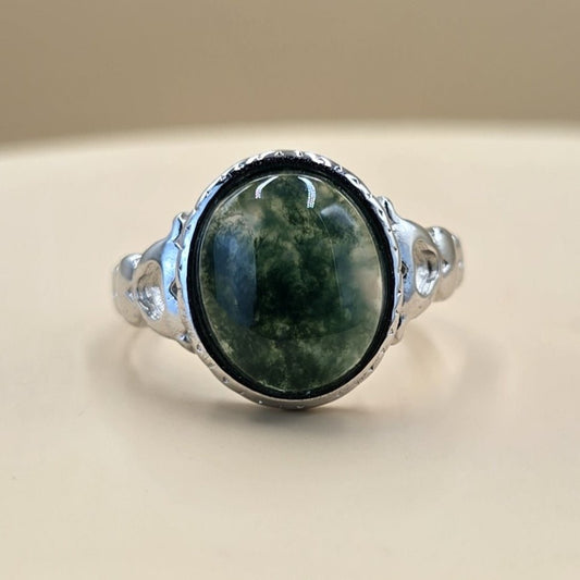 MOSS AGATE RING – Lakris Jewelry