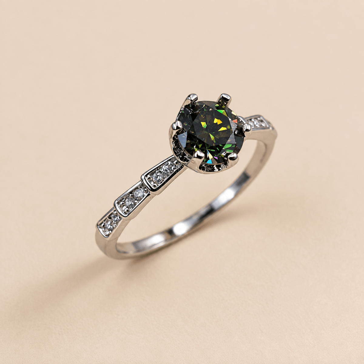 RAVEN - MOISSANITE RING – Lakris Jewelry