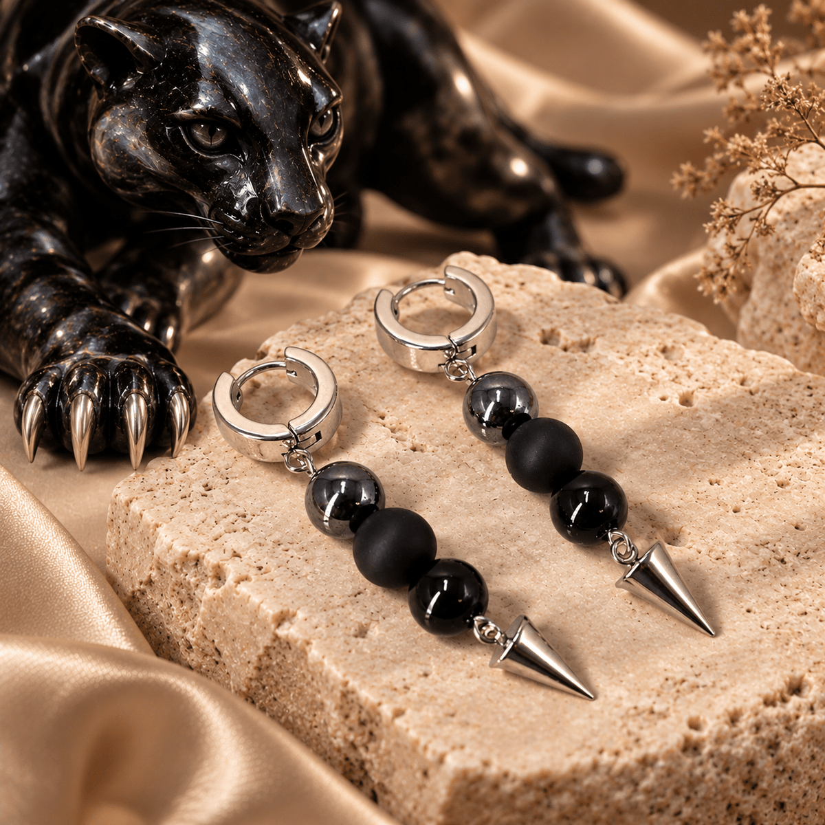 THE BLACK PANTHER EARRINGS – Lakris Jewelry